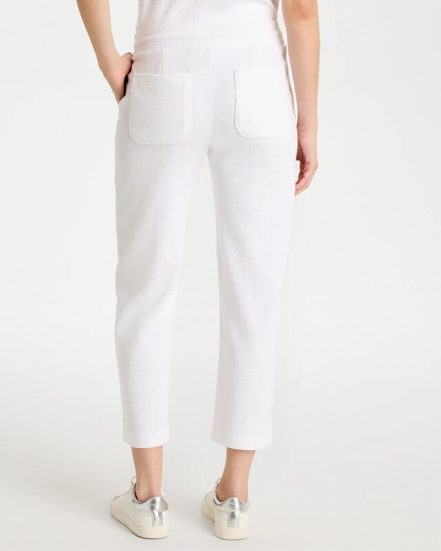 Zenergy Crosshatch Knit Cropped Pants - image 3